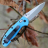Складной нож Benchmade Mini Griptilian 556-BLU-S30V - Складной нож Benchmade Mini Griptilian 556-BLU-S30V