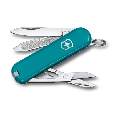 Многофункциональный складной нож-брелок Victorinox Classic SD Colors Mountain Lake 0.6223.23G 